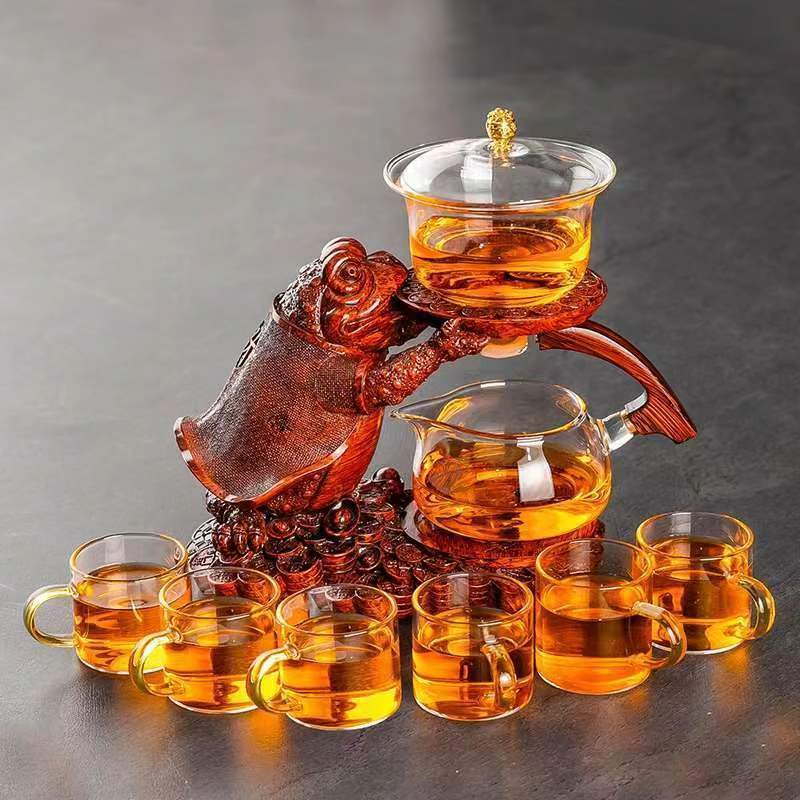 【汀和大福】【鴻運金蟾自動茶具組】爆款熱銷✨招財鎮宅、送禮自用超有面子！多款套裝任你選